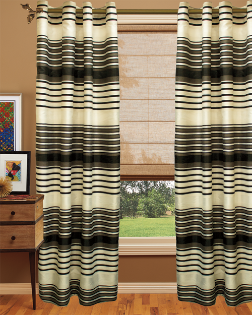 Beautiful Horizontal Sheer Panels.