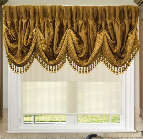 Galop Pleat Valance Perfect for Kitchen, Dining Area, Living Room, Bed Room, Bathroom Area ( Indoors)