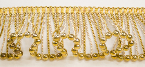 Drapery Trim Design 27  
Tape Color :  Yellow/ Gold
Bead Color :  Gold