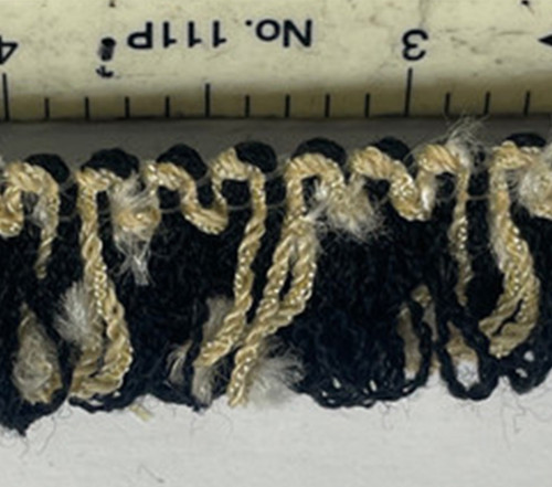 Brushed Black & Gold Trim , 1/2 inch , Perfect for drapery , upholstery , & bedding.