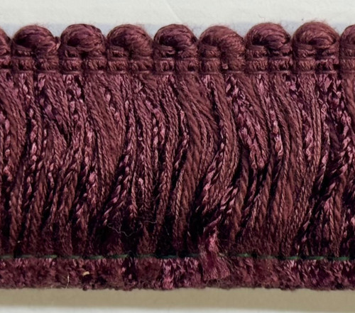 Brushed Dark Red Trim, 1 1/2 inch , Perfect for drapery , upholstery , & bedding.