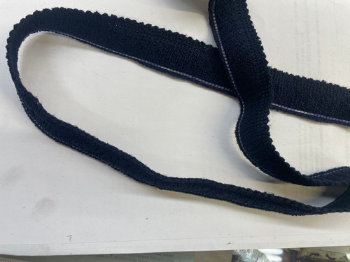 Brushed Dark Blue Trim , 1 inch , Perfect for drapery , upholstery , & bedding.