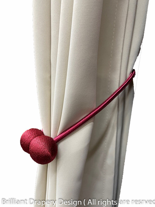 Beyond their practicality, these Red Magnetic Tassels serve as exquisite embellishments for your window treatments.