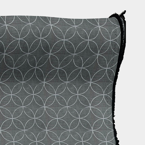 Circle Cross Gray Fabric