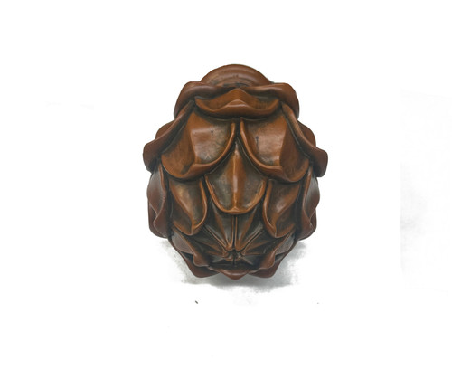 Finial Wood , Brown.
