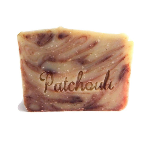 marbled vegan patchouli soap, handmade soap, patchouli soap, stamped soap, lush lather