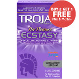 Trojan Her Pleasure Ecstasy Condoms - Buy 2, Get 1 Free (Mix & Match)