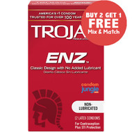 Trojan ENZ Non-Lubricated Condoms - Buy 2, Get 1 Free