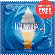 Trustex Vanilla Flavor Lubricated Condoms.