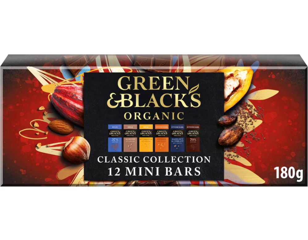 Green & Black's Organic Chocolate Collection 180g | UK Import