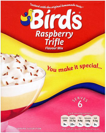 Birds Raspberry Trifle 141g - Classic British Dessert