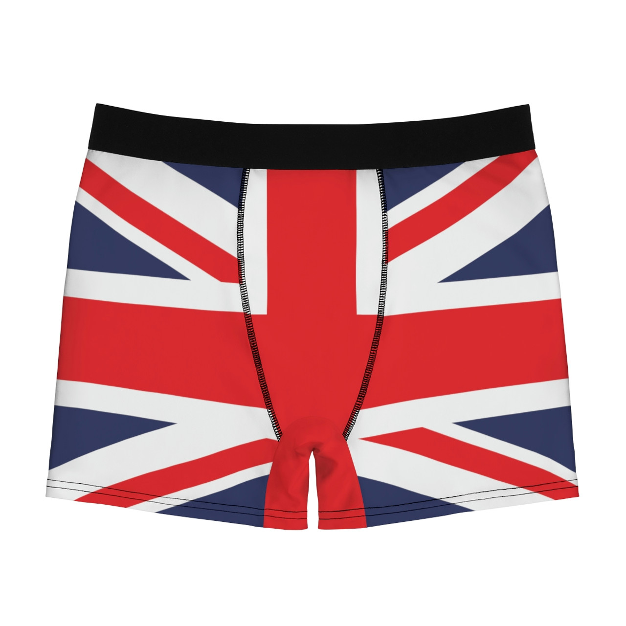 Men's British Flag Underwear Soft Boxer Briefs Short Leg Comfortable Funny  Underpants L