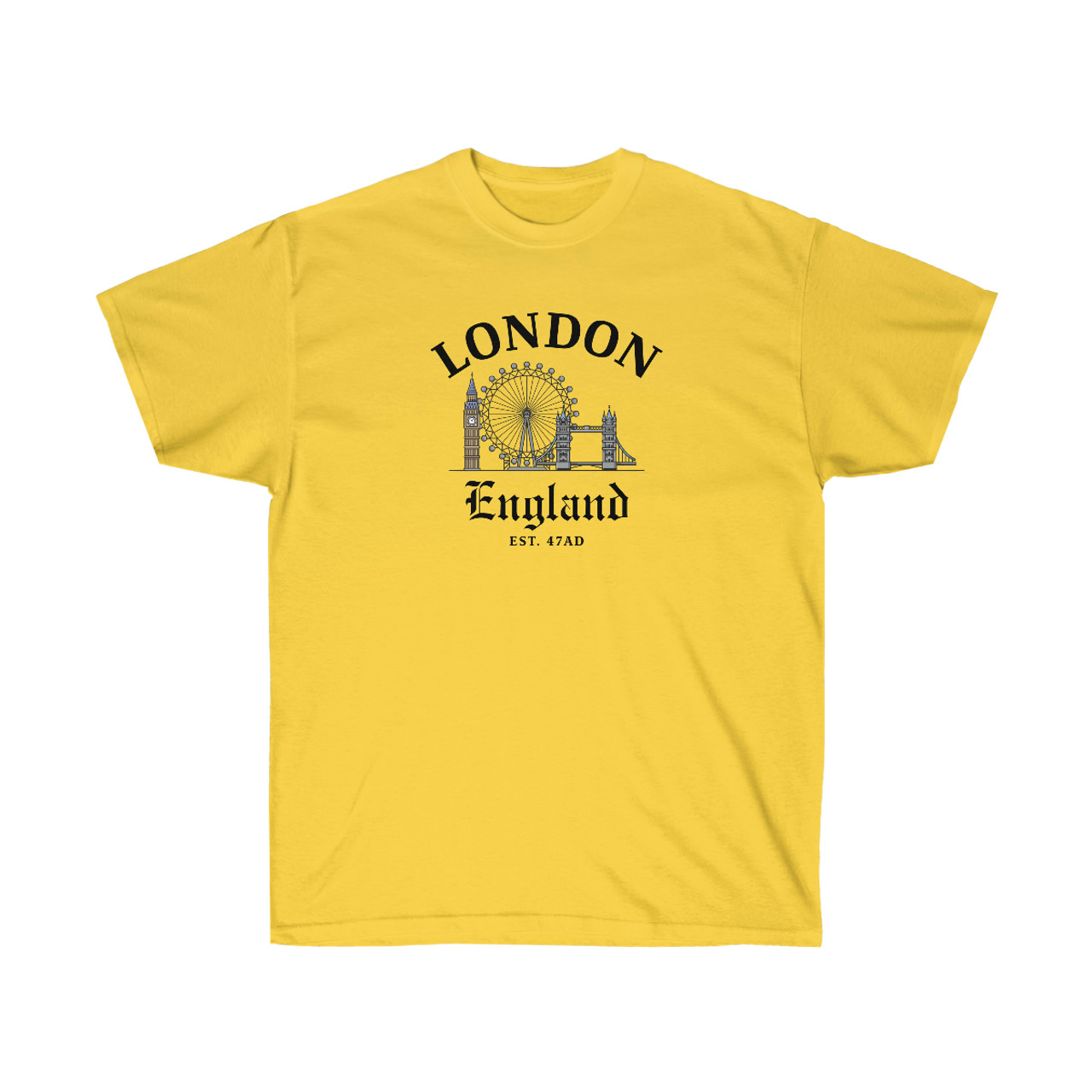 London England Est 47AD Cotton T-Shirt - British Food Depot