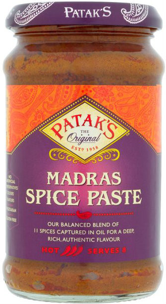 Patak's Madras Curry Paste Jar 283g