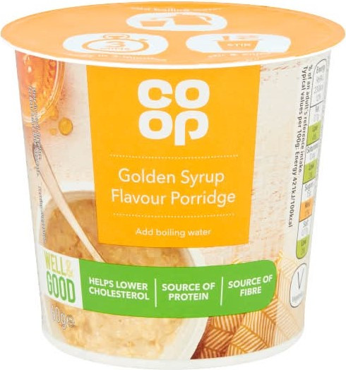 Co-Op Porridge Pot Golden Syrup 60g