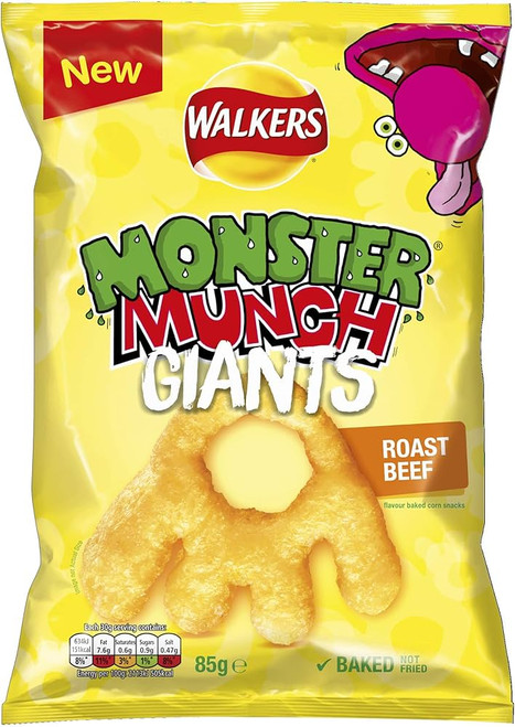 Monster Munch Giants Roast Beef 85g