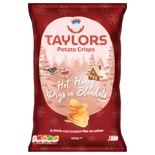 Taylors Hot Honey Pigs in Blankets Crisps 150g **Pre-Order**