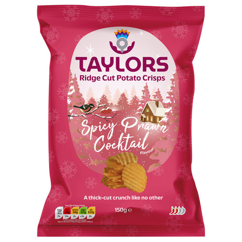 Taylors Spicy Prawn Cocktail Crisps 150g **Pre-Order**