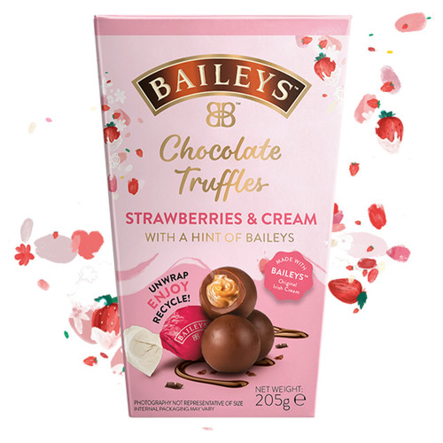Baileys Strawberry & Cream Truffles 205g **Pre-Order**