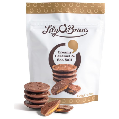 Lily O'Briens Creamy Caramels with Sea Salt Bag 100g **Pre-Order**