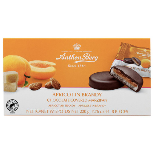 Anthon Berg Apricot in Brandy Marzipan Chocolates 220g ***Pre-Order***