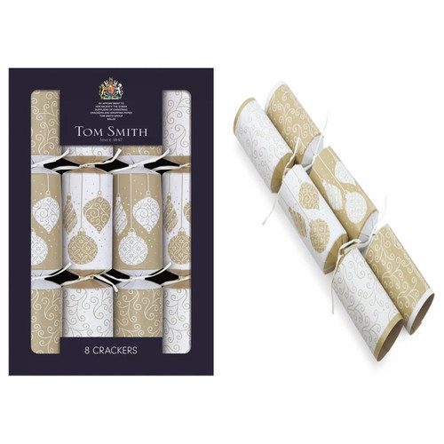 Tom Smith Christmas Crackers Gold Family Pack of 8 ***Pre-Order***