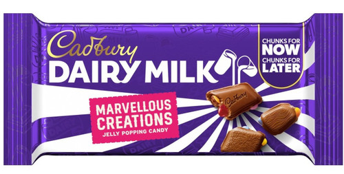 Cadbury Dairy Milk Jelly Popping Candy Bar 56g