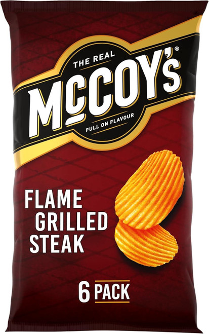 McCoy's Flame Grilled Steak 6 Pack 6 x 25g