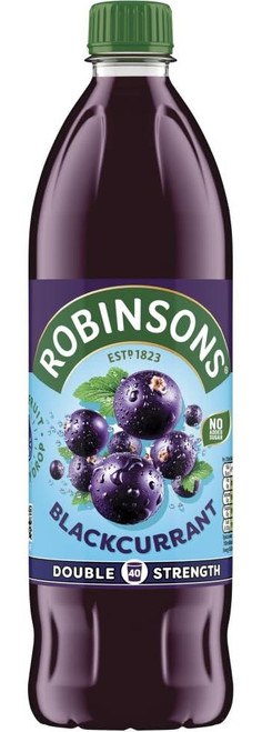 Robinsons Double Concentrate Blackcurrant No Added Sugar 1 Ltr