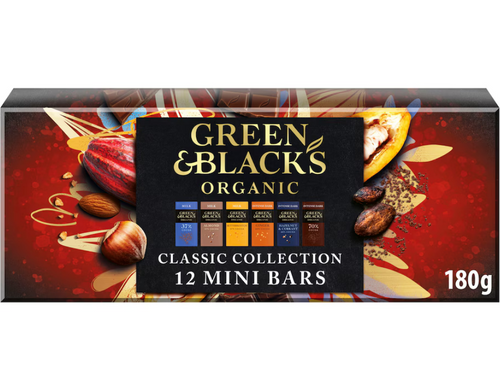 Green & Blacks Organic Dark & Milk Chocolate Classic Collection 180g