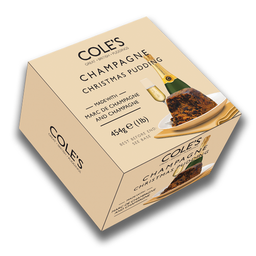 Coles Champagne Christmas Pudding 454g *B/B JUNE 30th*