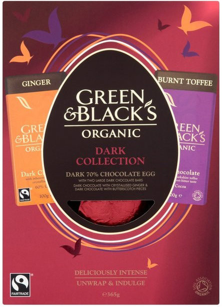 Green & Blacks Organic Dark Chocolate Egg 365g