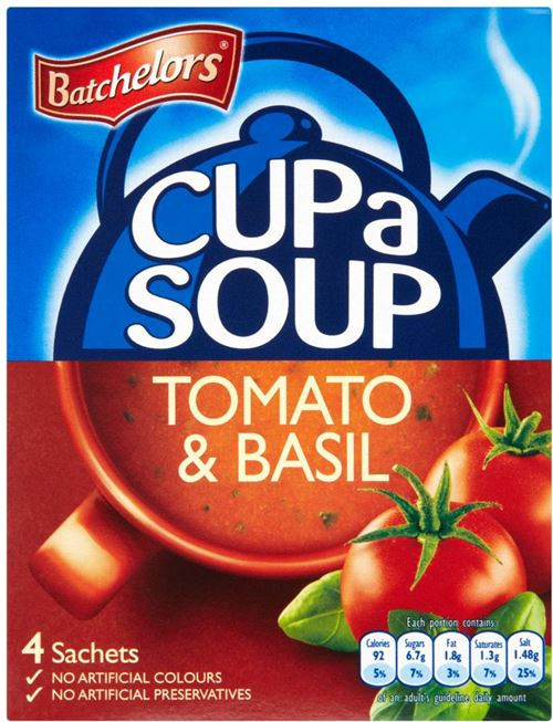 Batchelors Cup A Soup - Rich Tomato & Basil 104g