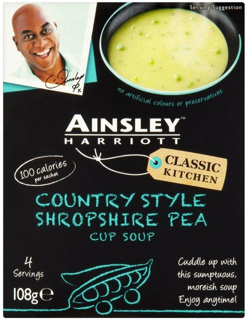 Ainsley Harriott Cup Soup 4 Sachet Pack - Shropshire Pea