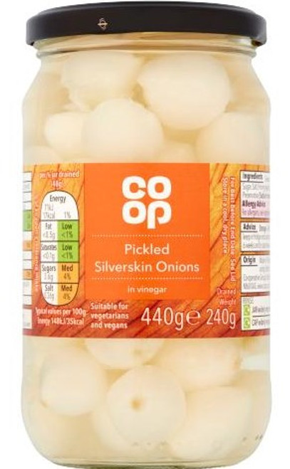 Co-op Silverskin Pickled Onions 440g 