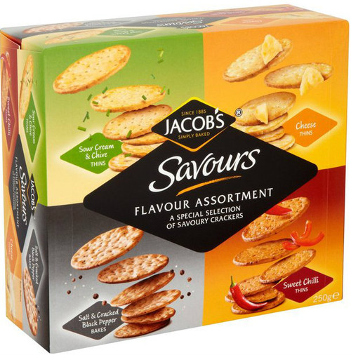 Jacobs Savoury Crackers Assortment 250g **Pre-Order**