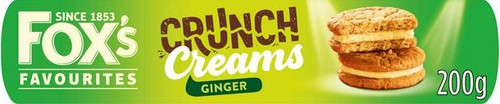 Foxs Ginger Crinkle Crunch Cream Biscuits 200g  