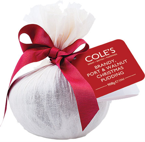 Coles Brandy, Port & Walnut Christmas Large Pudding 907g