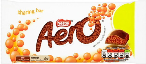 Aero Bubbly Orange Giant Bar 90g  