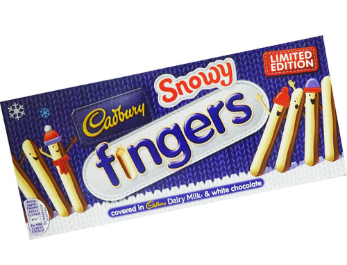 Milk & White Chocolate Snowy Fingers 115g