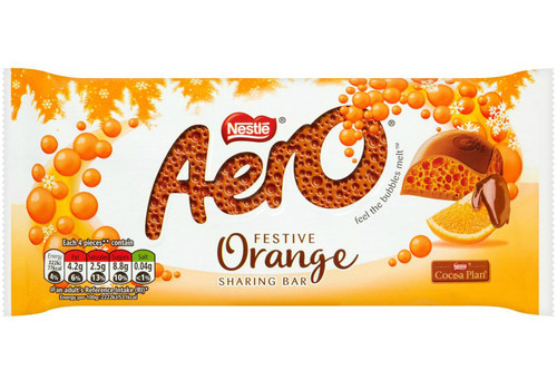 Nestle Aero Festive Orange Block 90g ***Pre-Order***
