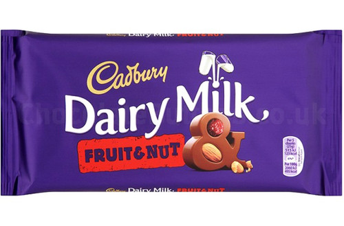 Dairy Milk Fruit & Nut Large Bar 180g