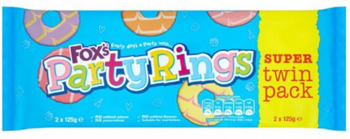 Fox's Party Rings Twin Pack 250g
