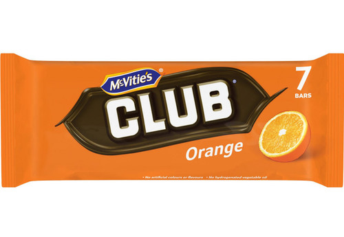 McVities Club Orange 7 Bar Pack