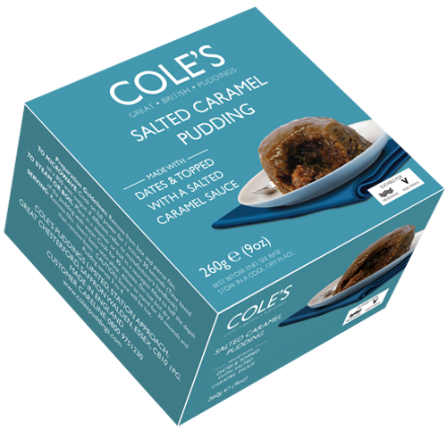 Coles Boxed Salted Caramel Steamed Pudding 260g