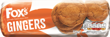 Foxs Ginger Biscuits 300g (B/B April 16, 2022)