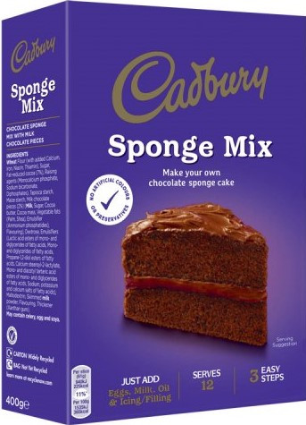 Dairy Milk Chocolate Sponge Cake Mix 400g