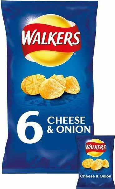 Walker's Cheese & Onion 6 Pack 150g