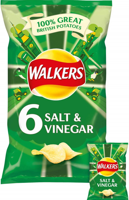 Walker's Salt & Vinegar 6 Pack