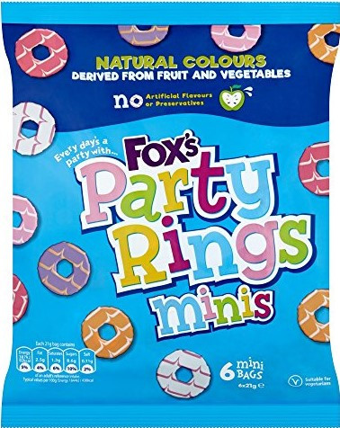 Foxs Mini Party Rings 126g